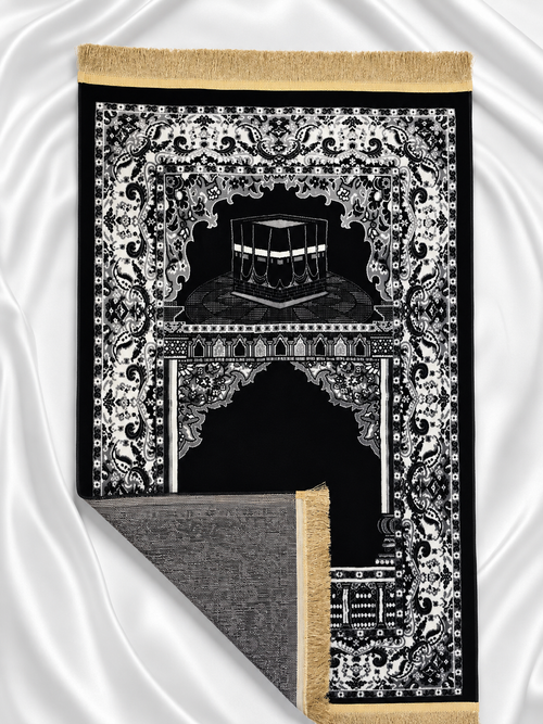 الأصيل · Al Aseel — Heritage Prayer Mat | Kaaba Edition
