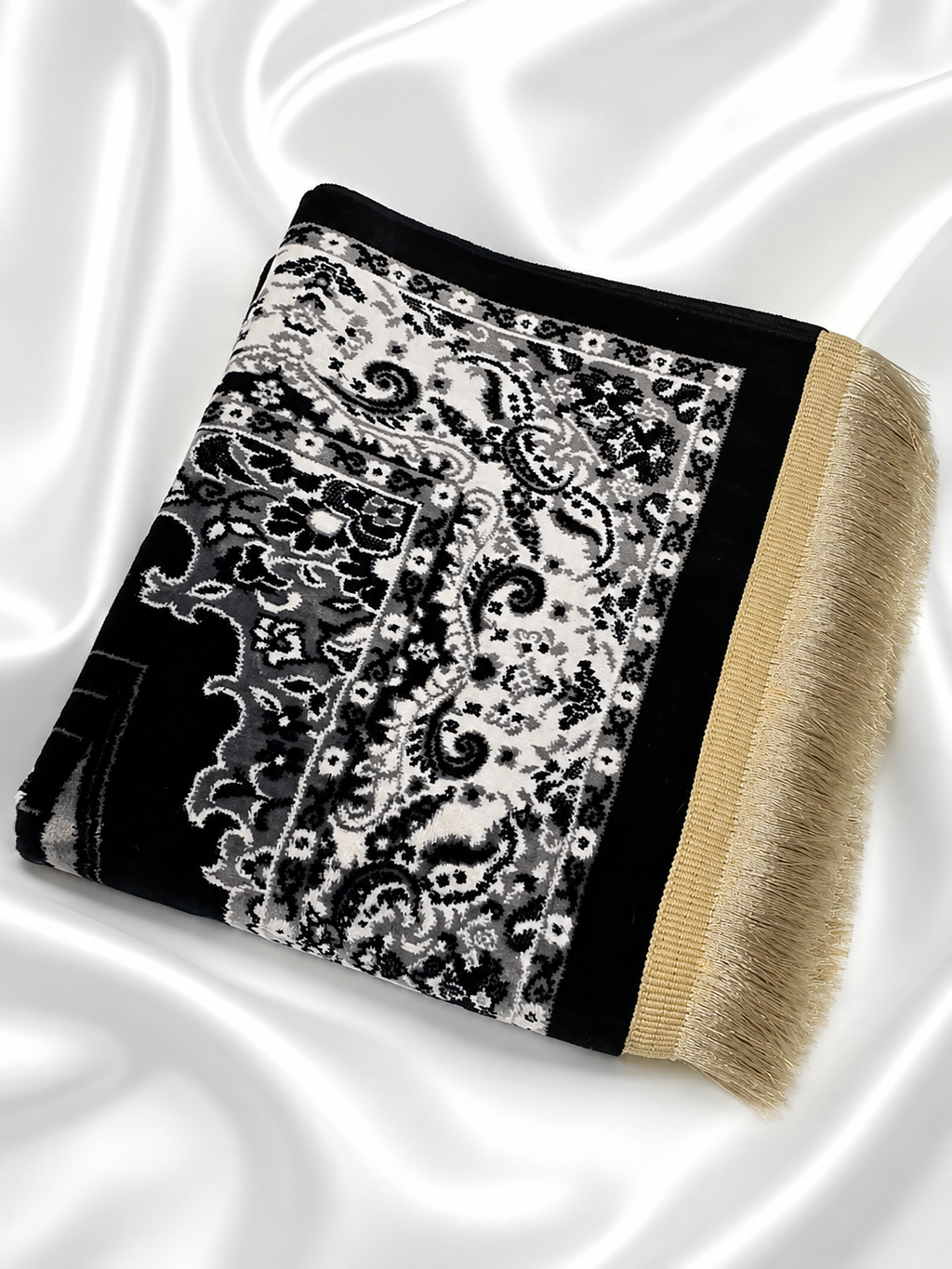 الأصيل · Al Aseel — Heritage Prayer Mat | Kaaba Edition