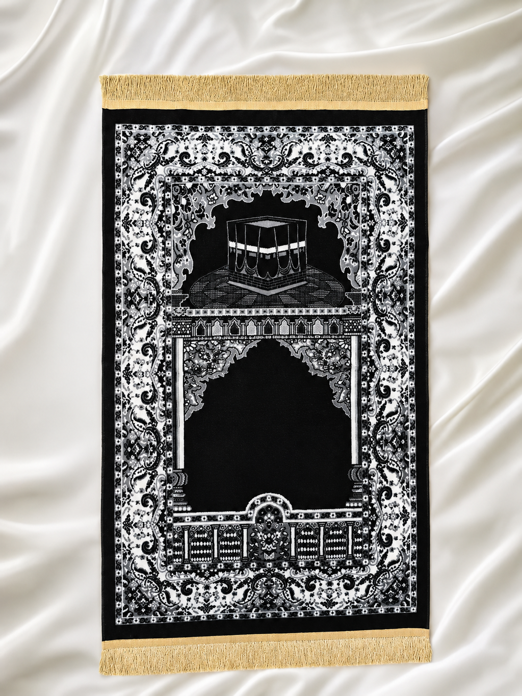 الأصيل · Al Aseel — Heritage Prayer Mat | Kaaba Edition
