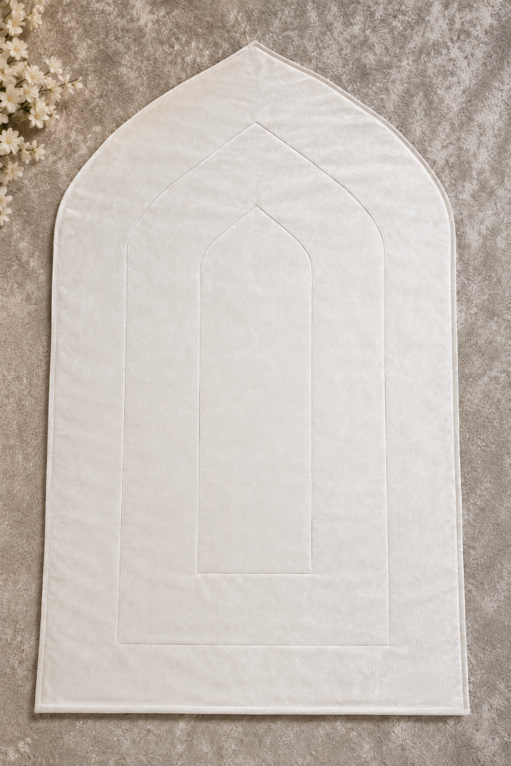 رفيق · Rafeeq — Travel Prayer Mat | Ihram Edition