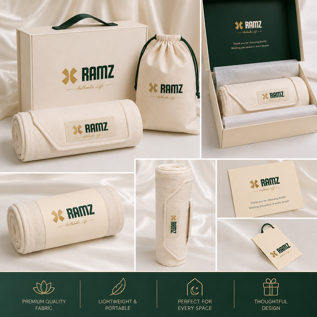 رفيق · Rafeeq — Travel Prayer Mat | Tawaf Edition