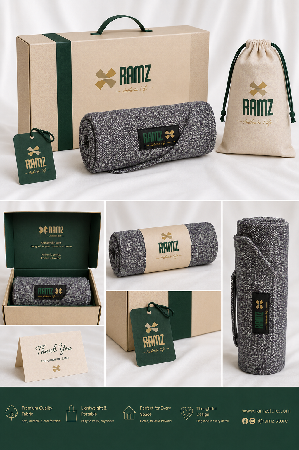 رفيق · Rafeeq — Travel Prayer Mat | Hajar Edition