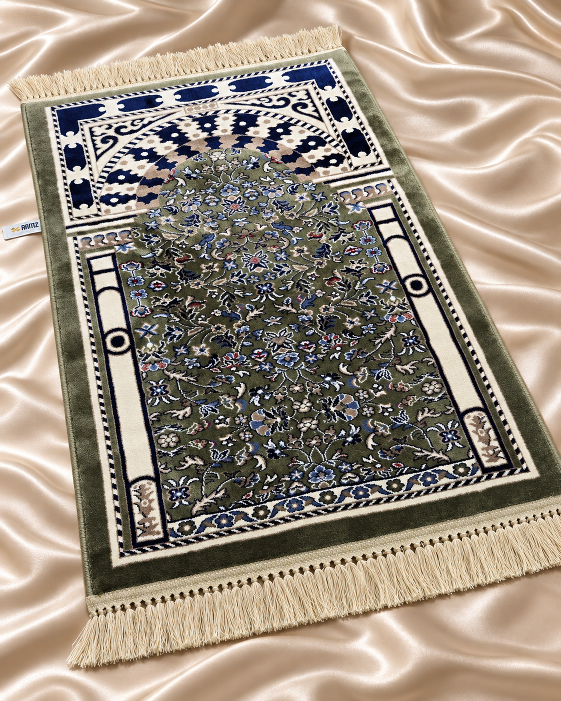 روضة · Rawdah — Botanical Prayer Mat | Qassim Edition