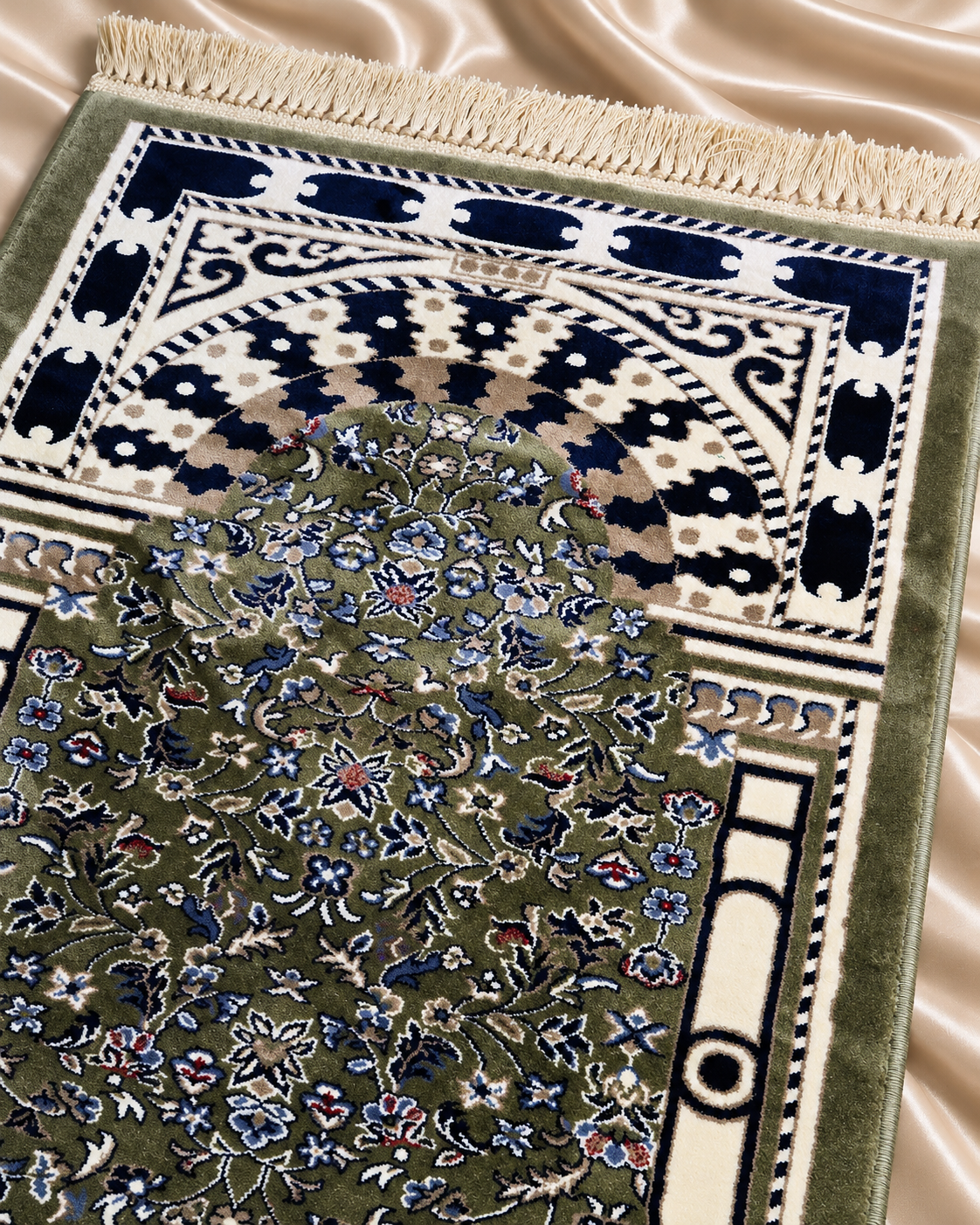روضة · Rawdah — Botanical Prayer Mat | Qassim Edition